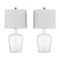 Hastings Home Hastings Home Cloche Style Glass Table Lamp Set 367118VVE - alternate 2